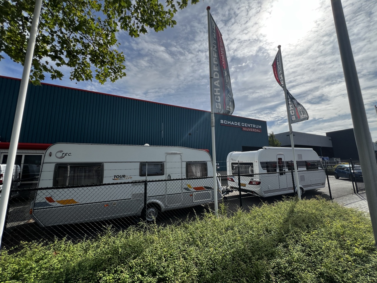Spuitwerk bij Schadecentrum Nijverdal